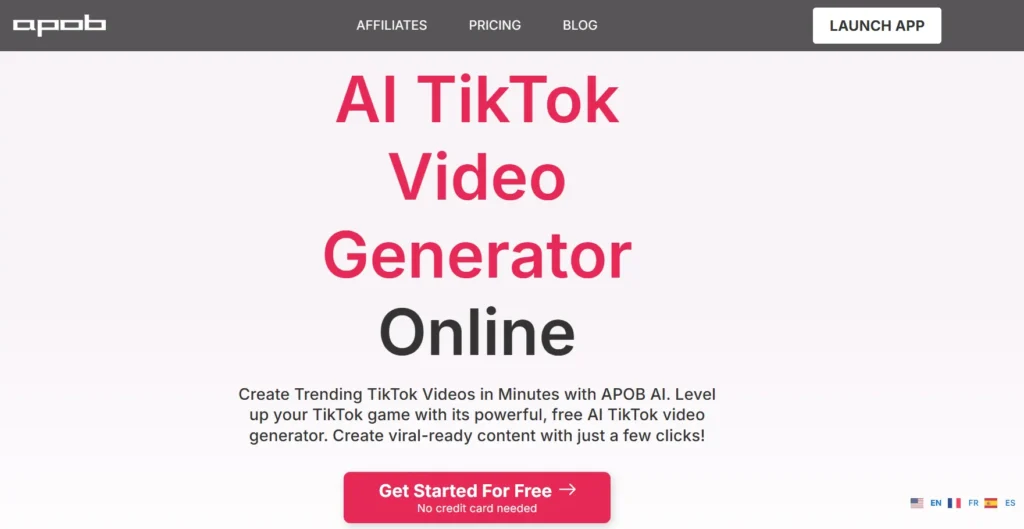 APOB AI - AI Tiktok Video Generator Online