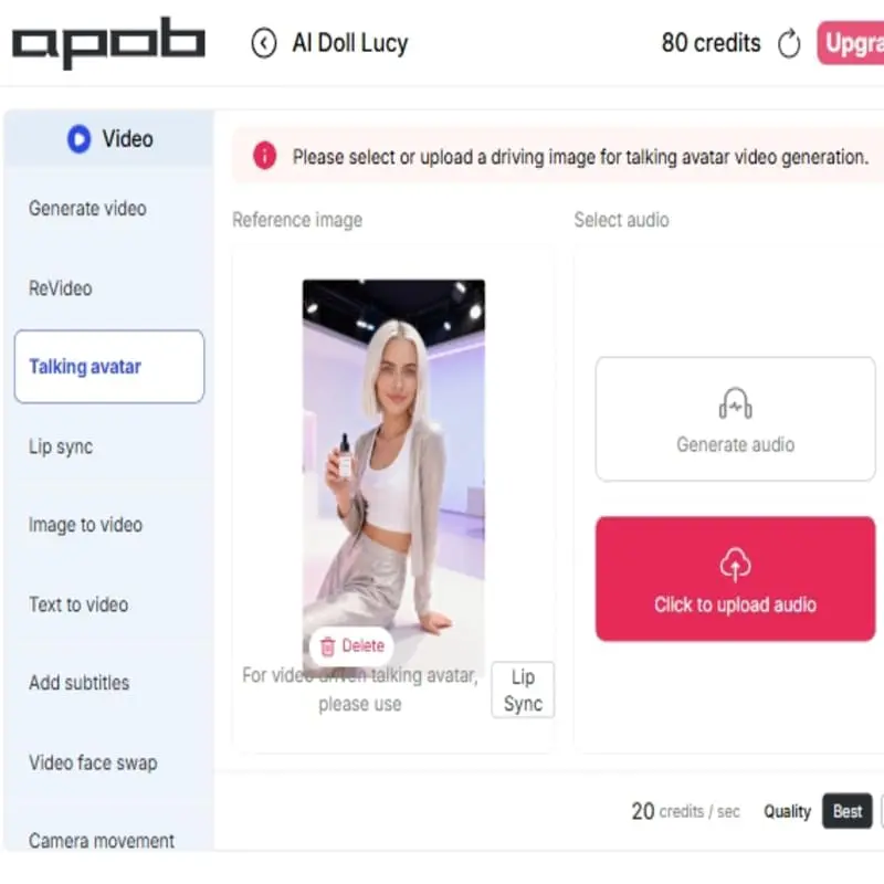 APOB AI - Talking Avatar Generator