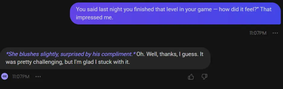 Candy AI - Maya Reply of Past Memory