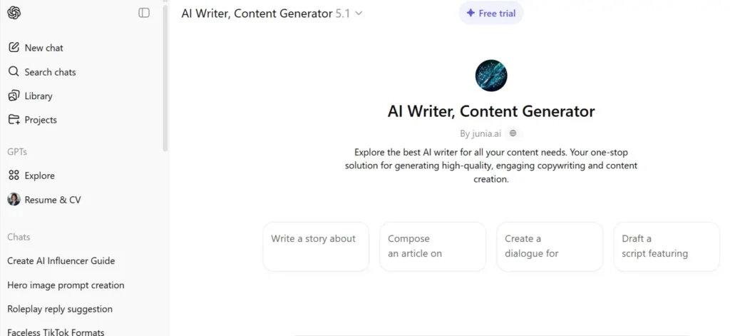 ChatGPT - AI Content Generator