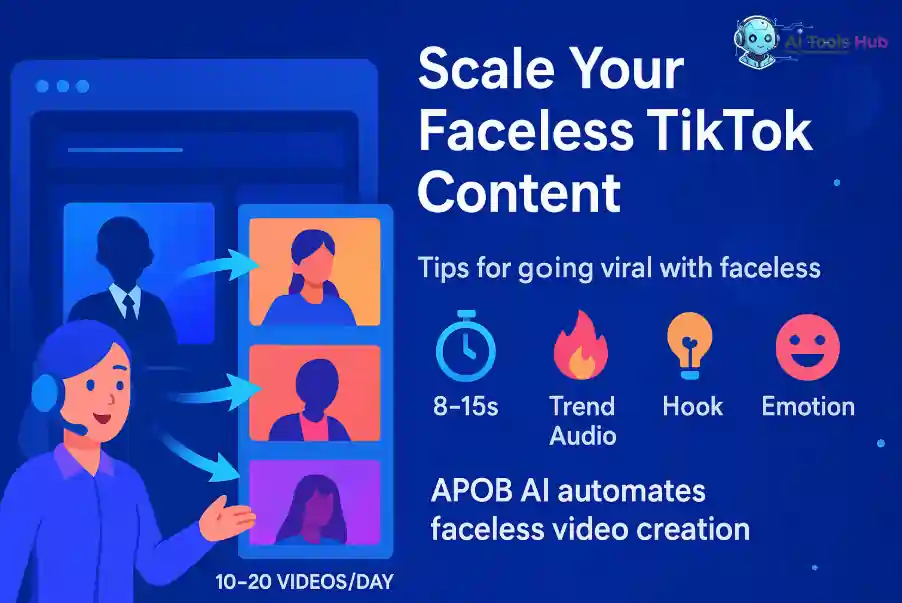 Scale Faceless titkok Content with APOB AI