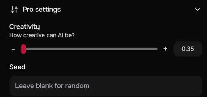 Sugarlab AI - Pro Settings