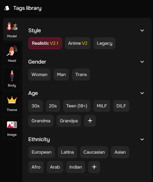 Sugarlab AI - Tag Library
