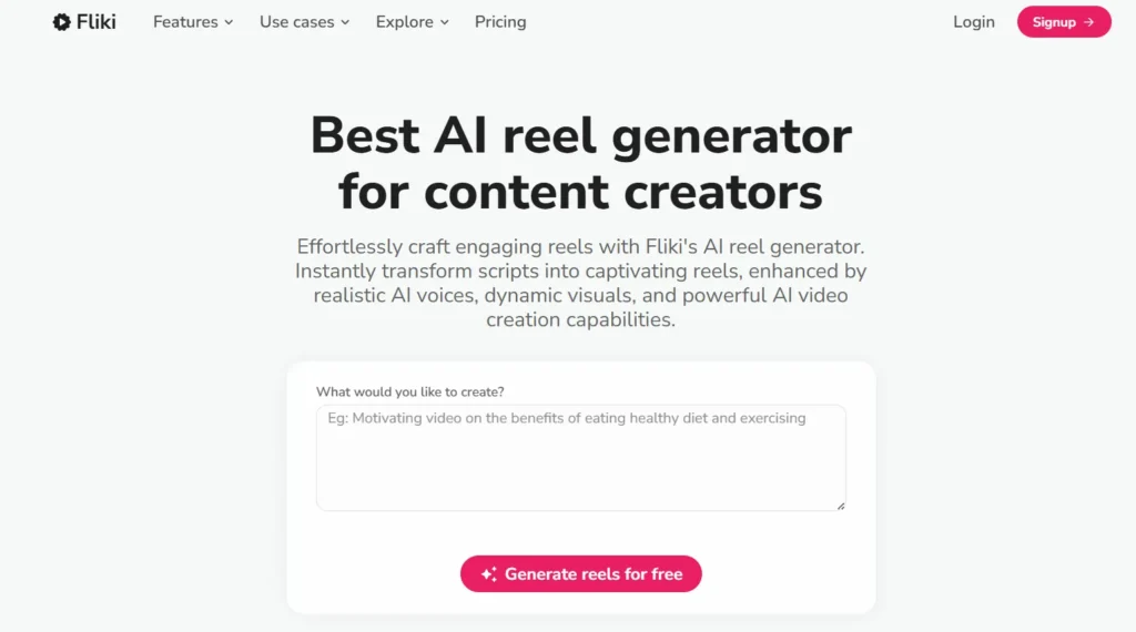 Fliki AI - AI Reel Generator