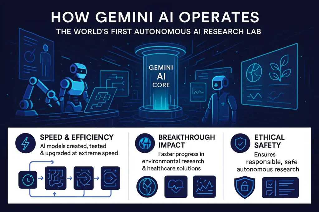 Gemini AI powering a fast, safe autonomous research lab