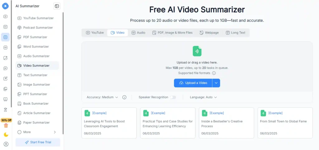 NoteGPT - AI Video Summarizer