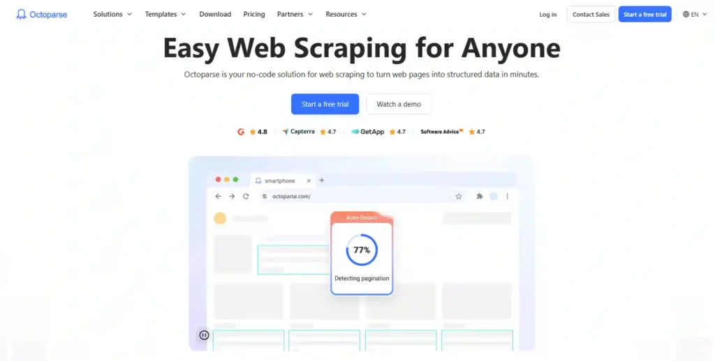 Best Free AI Web Scraping Tools 2026 (No-Code, Unlimited & Actually Work!) 2 Octoparse
