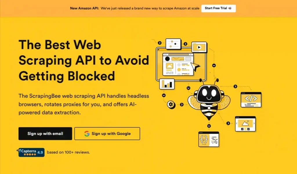Best Free AI Web Scraping Tools 2026 (No-Code, Unlimited & Actually Work!) 6 ScrapingBee