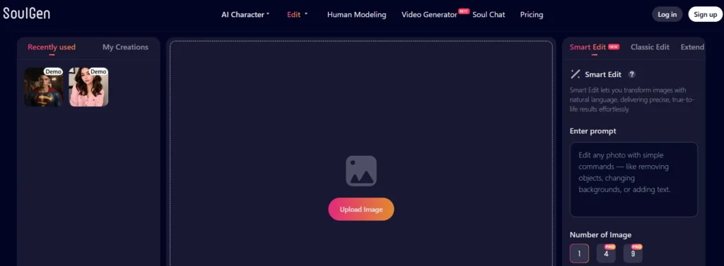 SoulGen AI 2 SoulGen AI Smart Edit and AI image editing